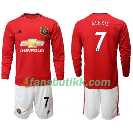 Fotballdrakt Manchester United Alexis 7 Barn Hjemmetrøye 2019-2020 Langermet